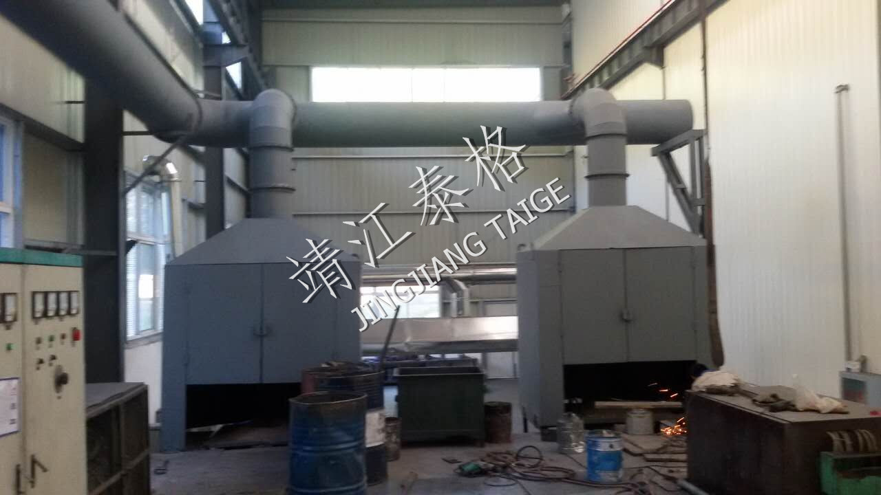 銅爐煙氣處理現場照片